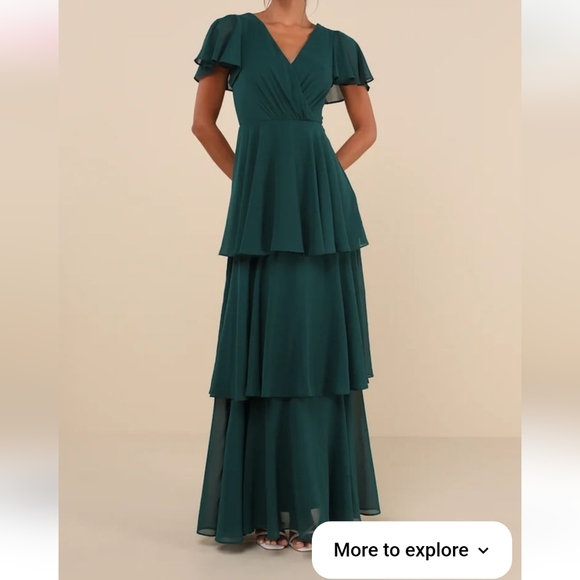 Lulus Dresses & Skirts - Lulu's Teal Layered Dress